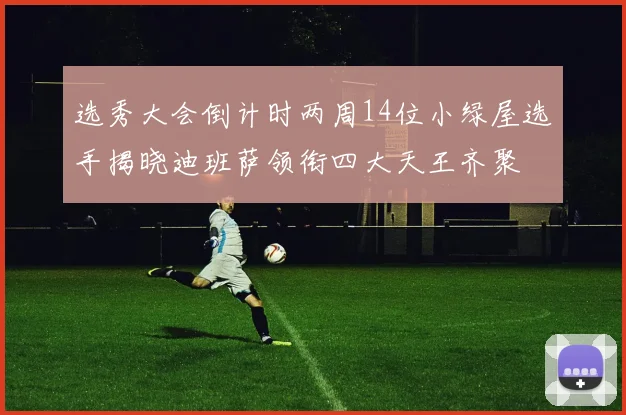 选秀大会倒计时两周14位小绿屋选手揭晓迪班萨领衔四大天王齐聚